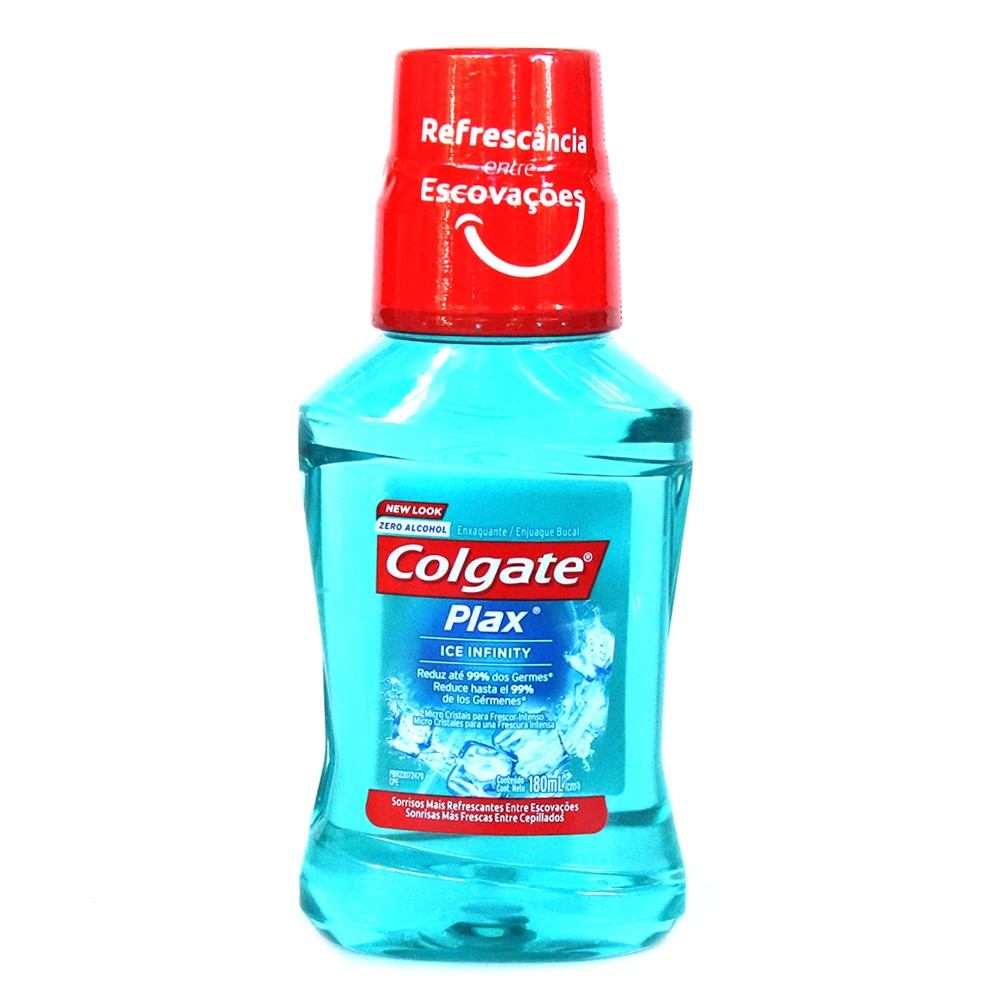ENJUAGUE ICE INFINITY COLGATE PLAX*180ML