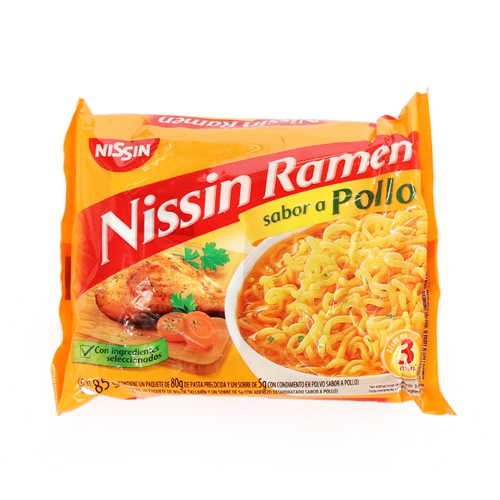 SOPA RAMEN POLLO NISSIN  x 85 GR