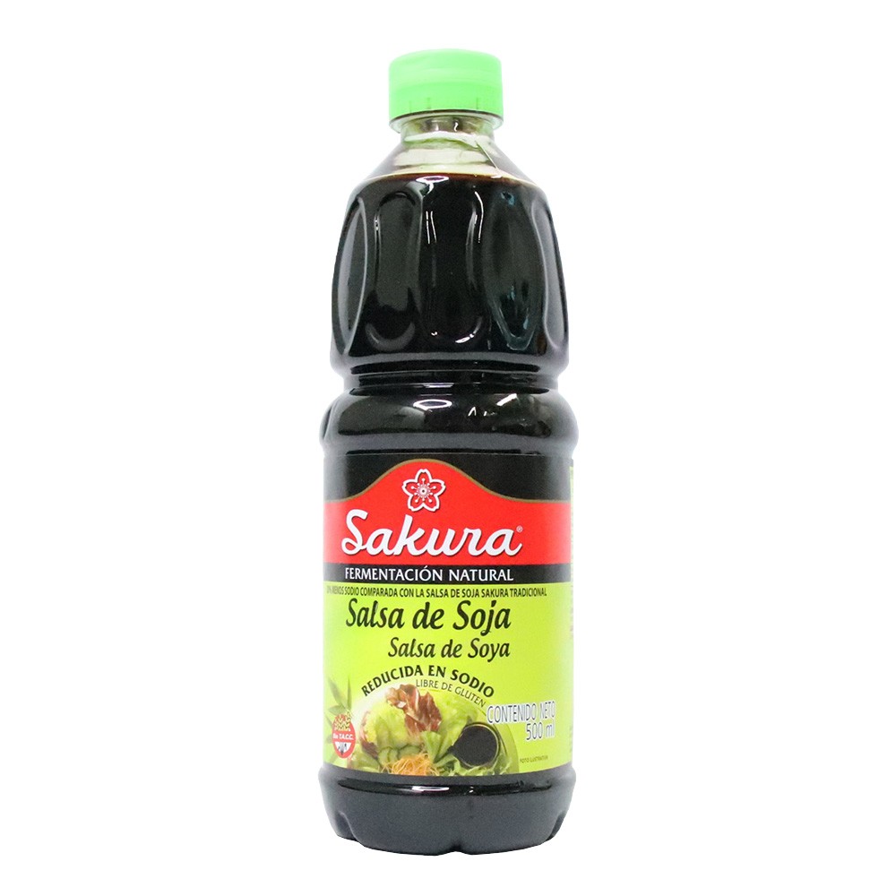SALSA DE SOYA LIGTH SAKURA  x 500 ML