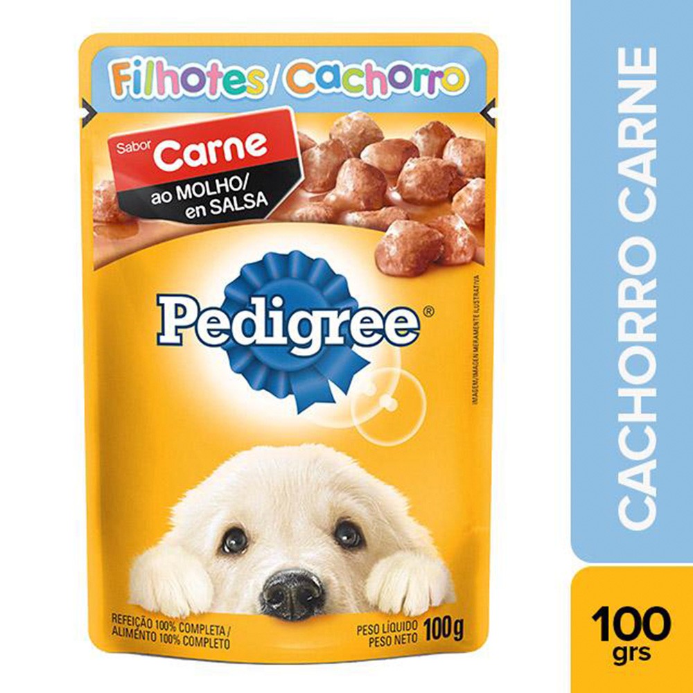 PEDIGREE POUCH CACHORROS CARNE  x 100 GR