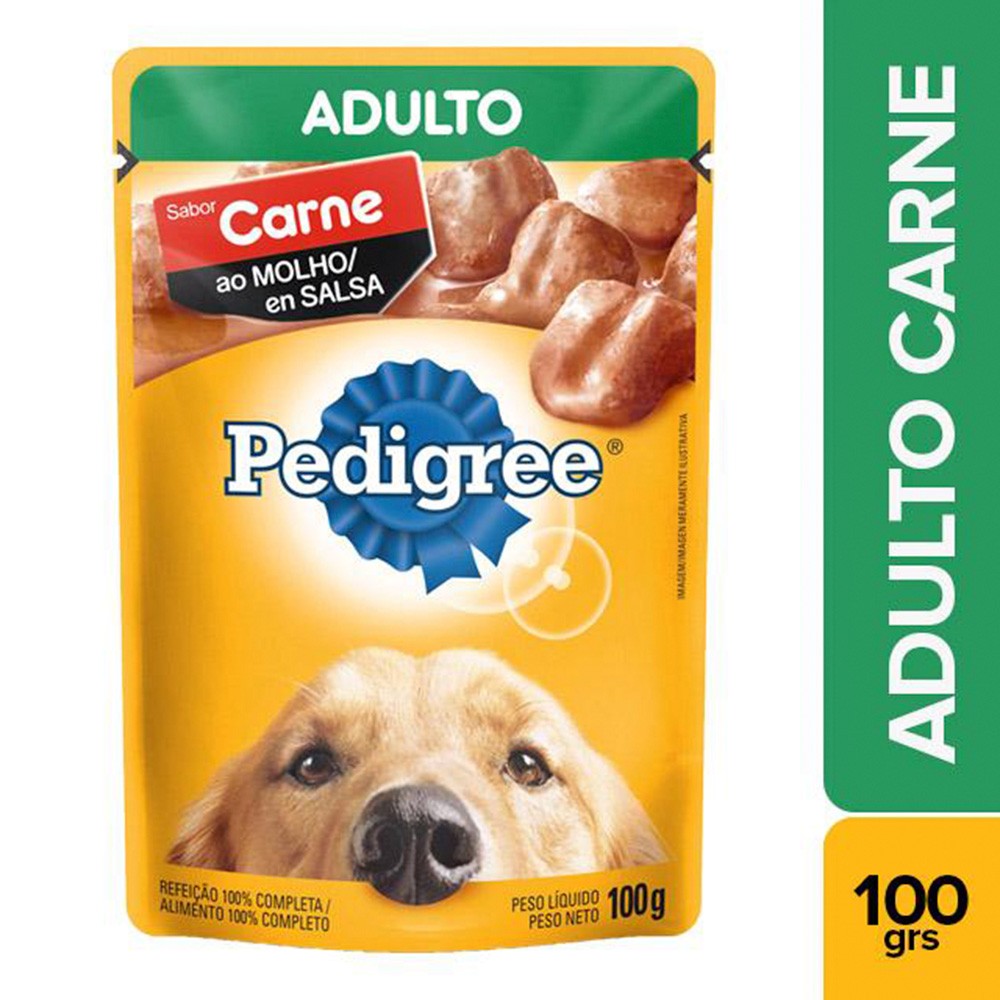 POUCH PEDIGREE ADULTOS R.G CARNE *100GR