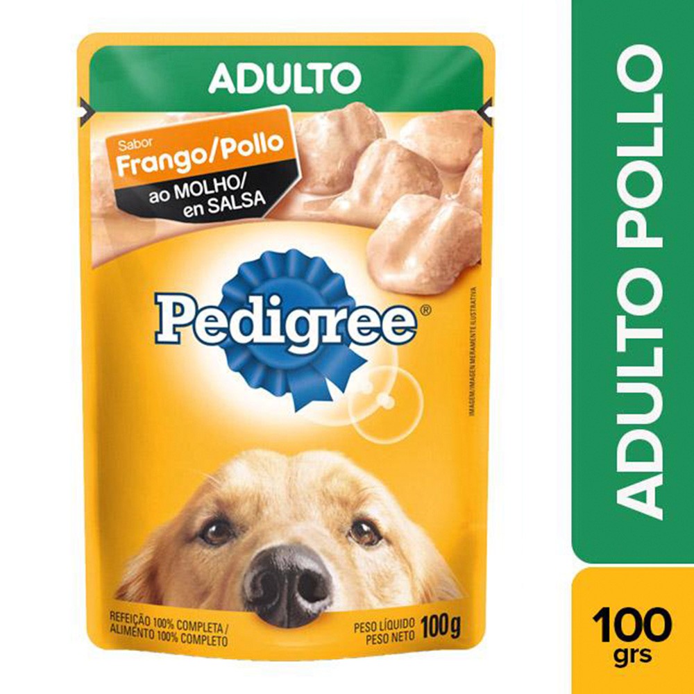 POUCH PEDIGREE ADULTOS R.G POLLO *100GR