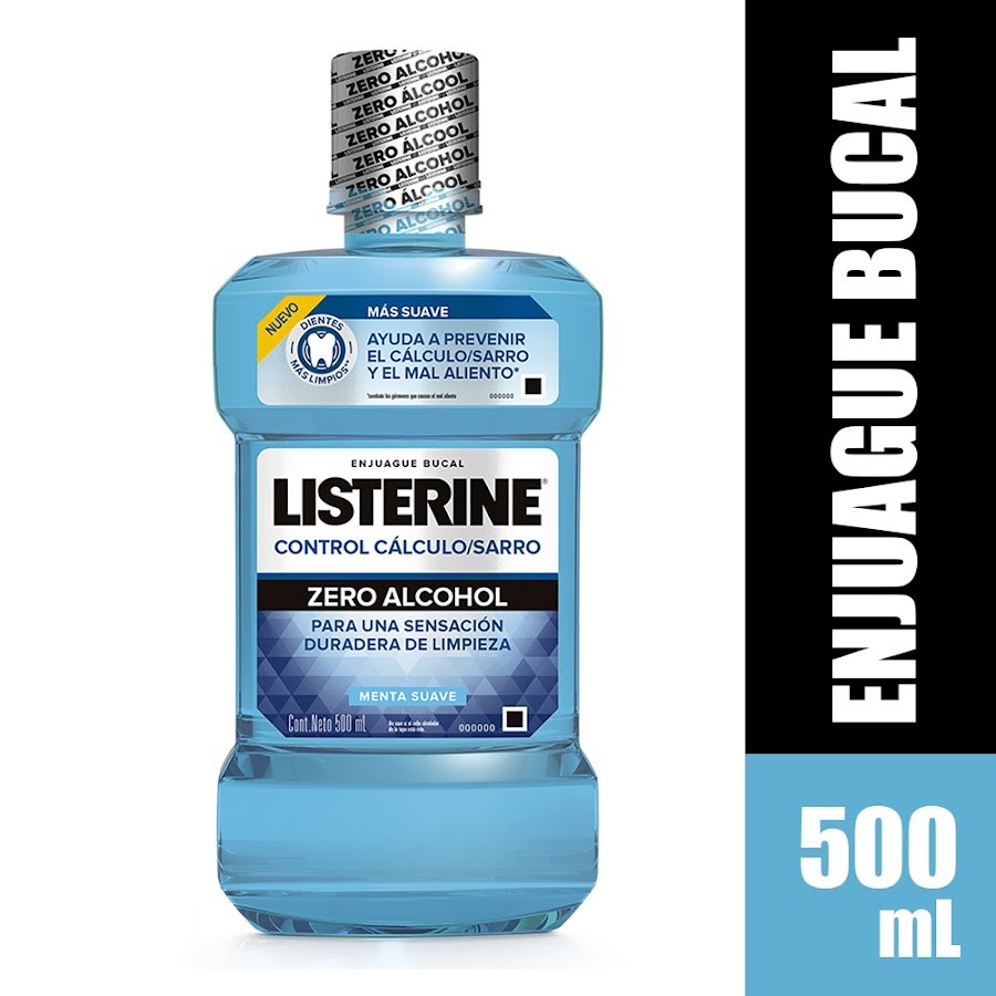 ENJUAGUE BUCAL LISTERINE ZERO CONTROL SARRO X 500ML