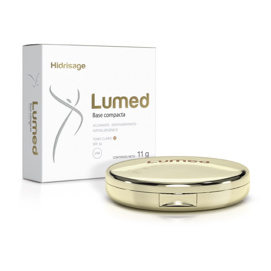 **Base Compacta Lumed Tono Claro Hidrisage Estuche x 11 Grs
