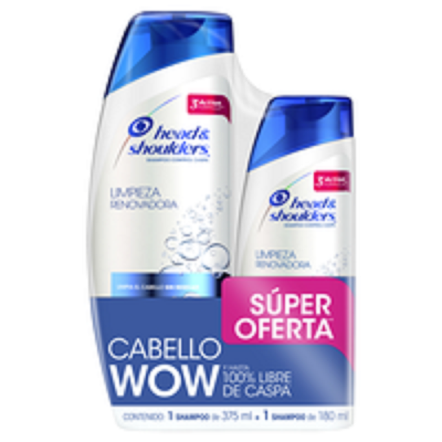 Oft Shampoo Head & Shoulders Limpieza Renovadora 375 +180Ml