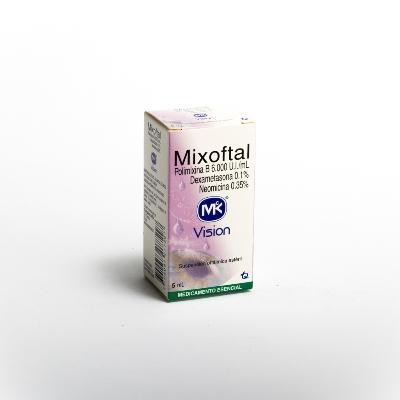 Mixoftal MK Sus. Oftálmica x5ml TQ Polimixina B Dexametasona Neomicina