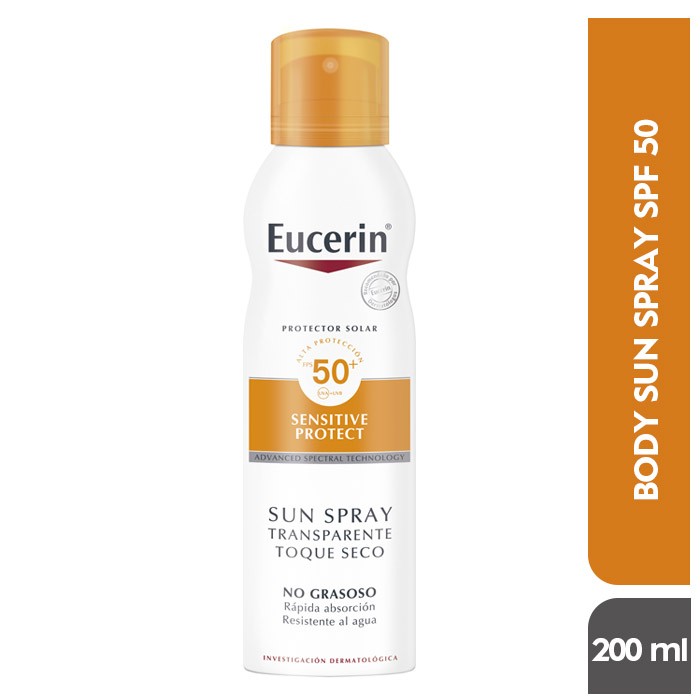 Protector Solar Eucerin Spray Sensitive Protect Toque Seco SPF 50 X 50