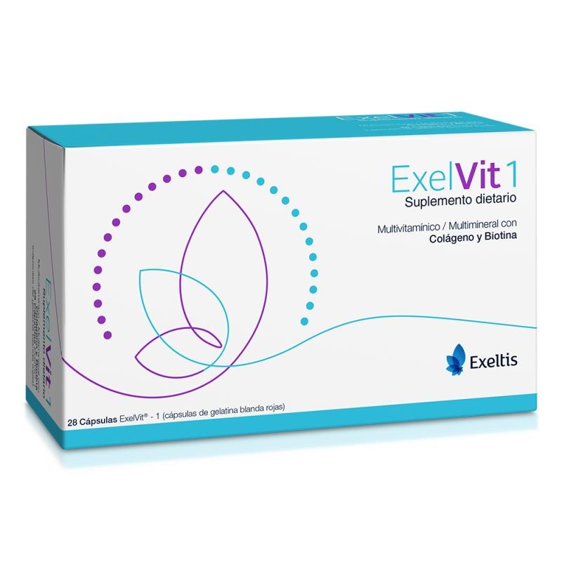 Exelvit Caja x 28 Cápsulas Colegeno Hidrolizado Biotina