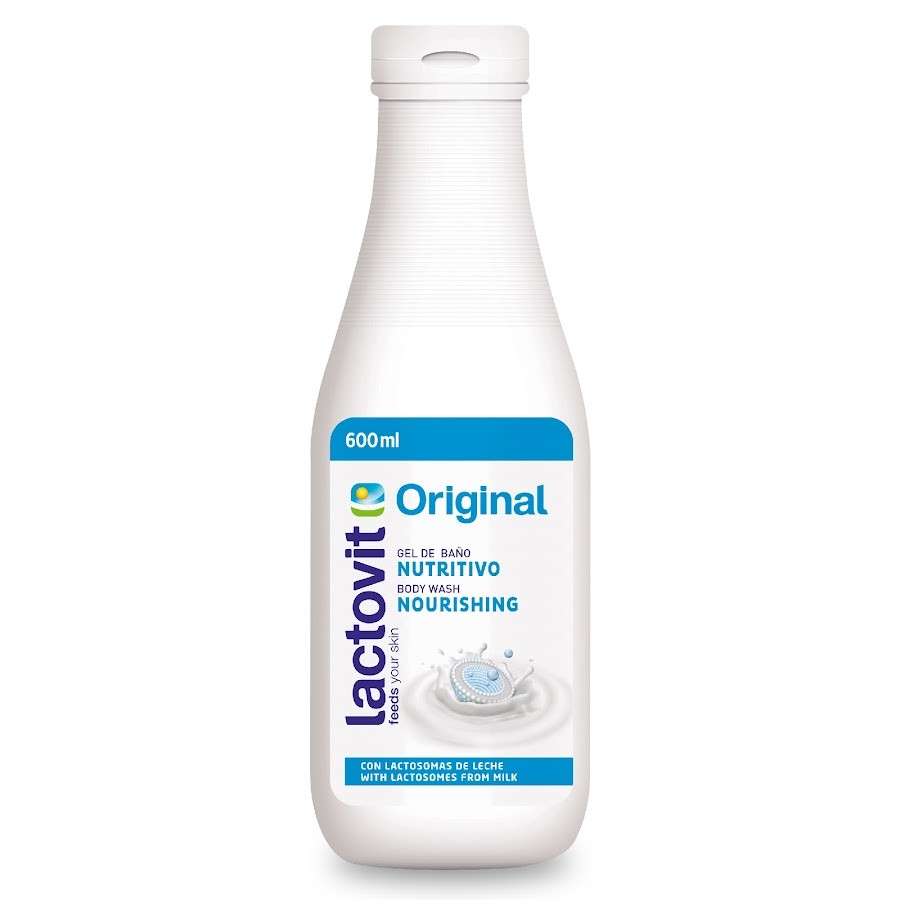 DUCHA LACTOVIT GEL BAÑO NUTRITIVO VITAMINAS A.B.E Y PROTEÍNAS X600ML