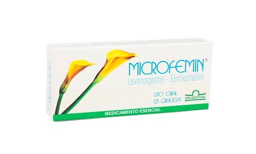 Microfemin Grg.Caj.x21Grg. Grünenthal Levonogestrel Etinilestradiol