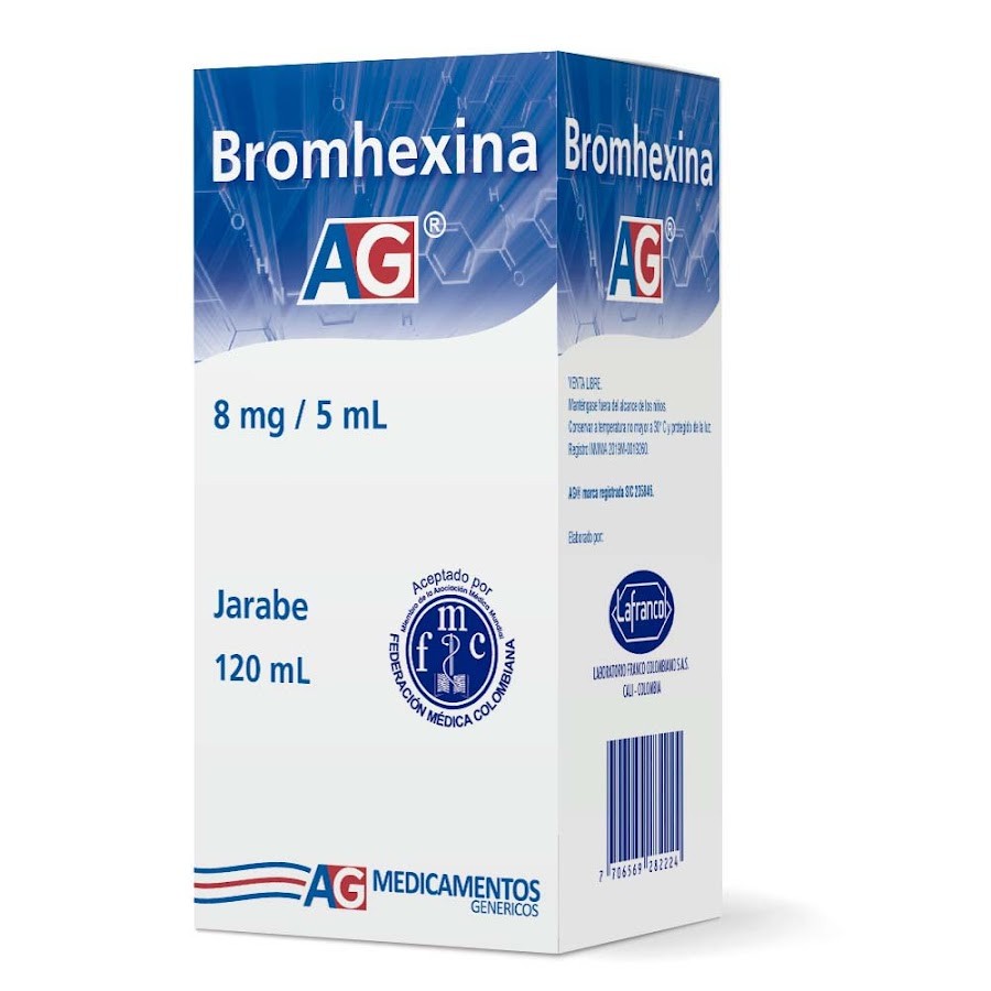 Bromhexina 8Mg/5Ml AG Jarabe x 120Ml