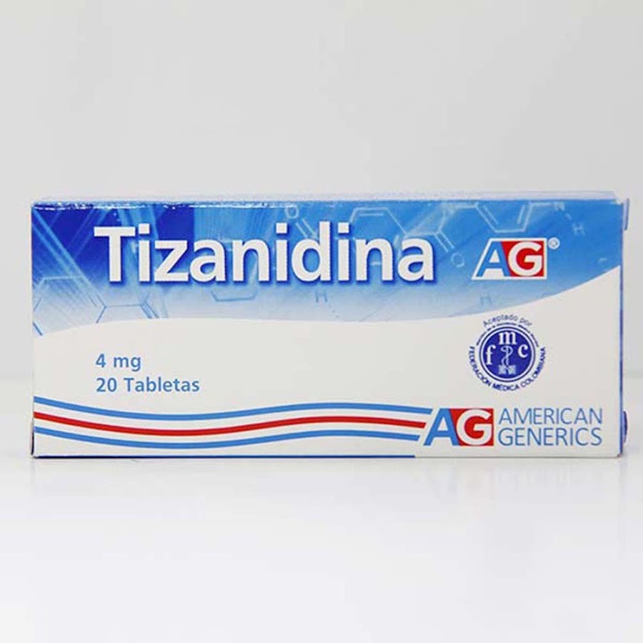 Tizanidina 4mg AG caja x 20 tabletas