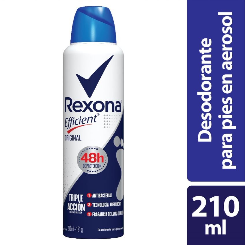 Desodorante para Pies Deo Rexona Aer Efficient Original x210ml