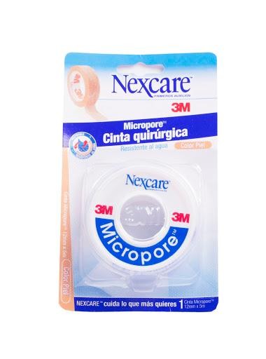 Micropore 3M Nexcare Primeros Auxilios Cinta Quirg.Piel 12mmx5M x1Und.