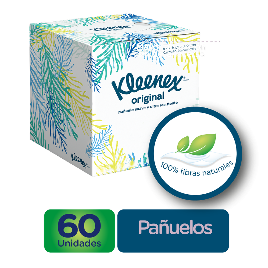 PAÑUELOS KLEENEX CLASSIC SUAVES TRIPLE HOJA X60UND.