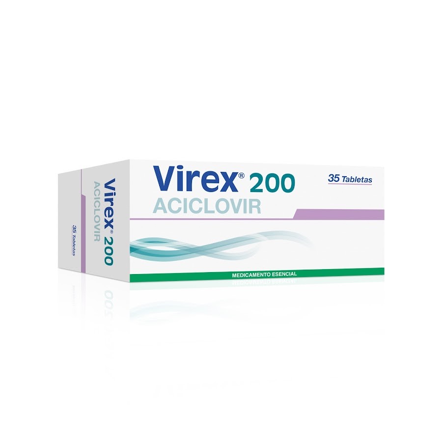 Virex 200Mg Tabletas Caja x35Tab. Aciclovir