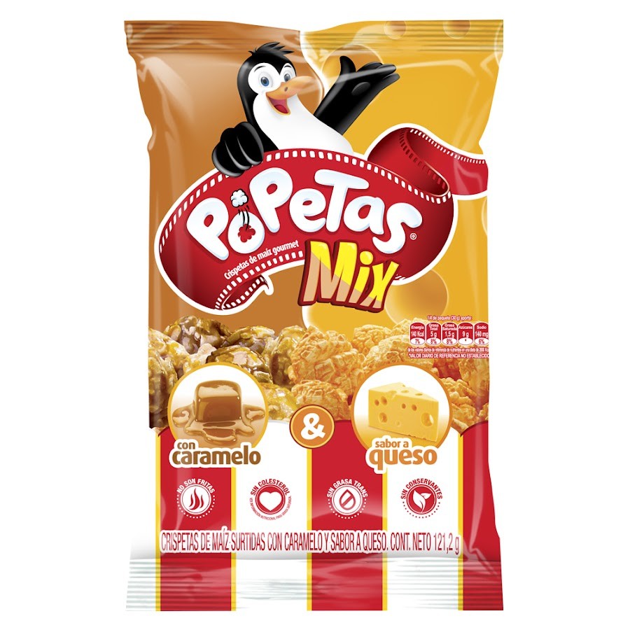 CRISPETAS POPETAS CARAMELO-QUESO X135G.