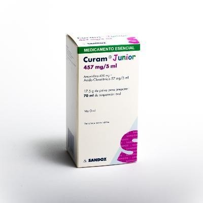 Curam Junior 457Mg Sus.Oral x70Ml. SAN Amoxicilina Ácido Clavulánico