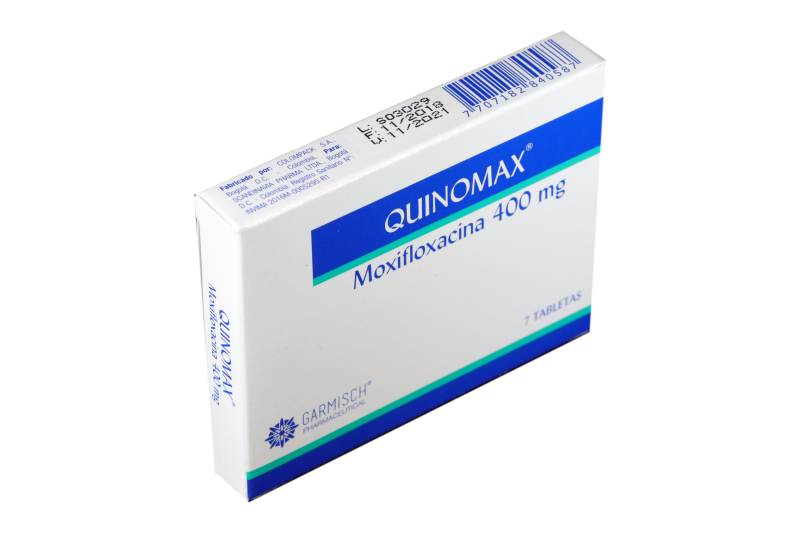 Quinomax Garmisch Moxifloxacina 400Mg Caja x 7Tab