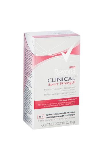 Desodorante REXONA Men Clinical Sport Strength 48H TRIsolid x48g