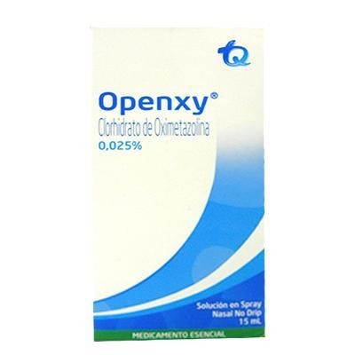 Openxy 0.025% Sol Spray Caja X15Ml. Tq Clorhidrato De Oximetazolina