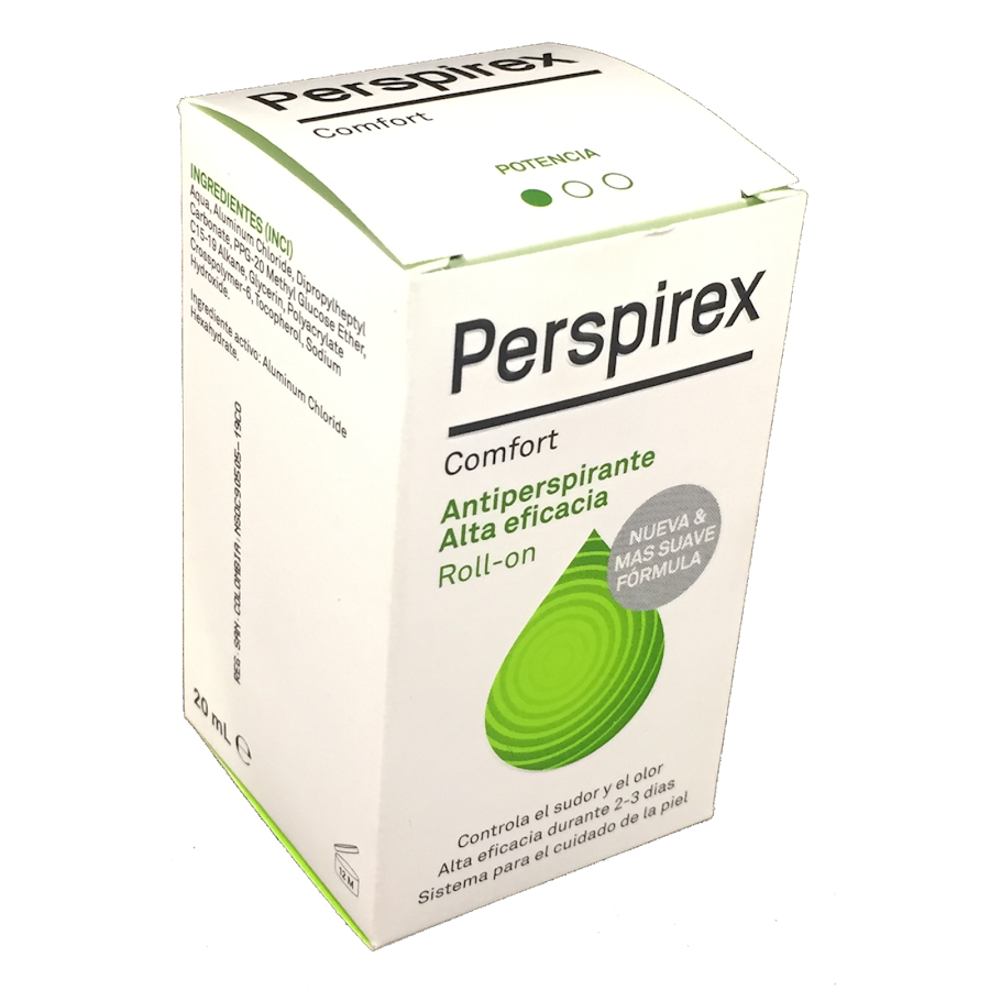Antitrasnpirante Perspirex Comfort Medihealh Frasco Roll On x 20 Ml