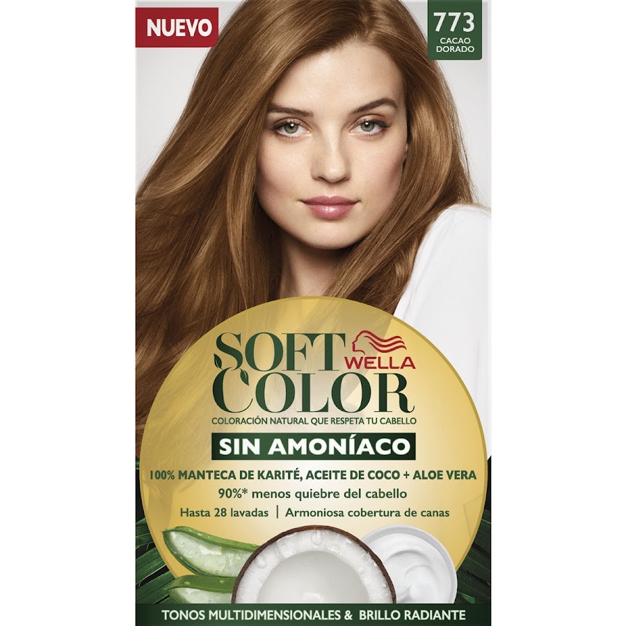 Tinte WELLA SOFT COLOR cacao dorado 773 x1kit