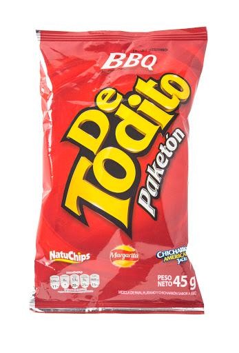 PASABOCAS DE TODITO BBQ PAKETON  X45G.