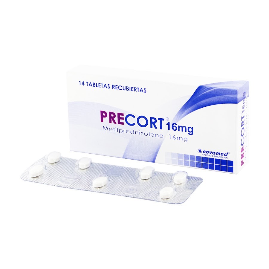 Precort Metilprednisolona 16Mg Novamed Caja x 14 Tabletas