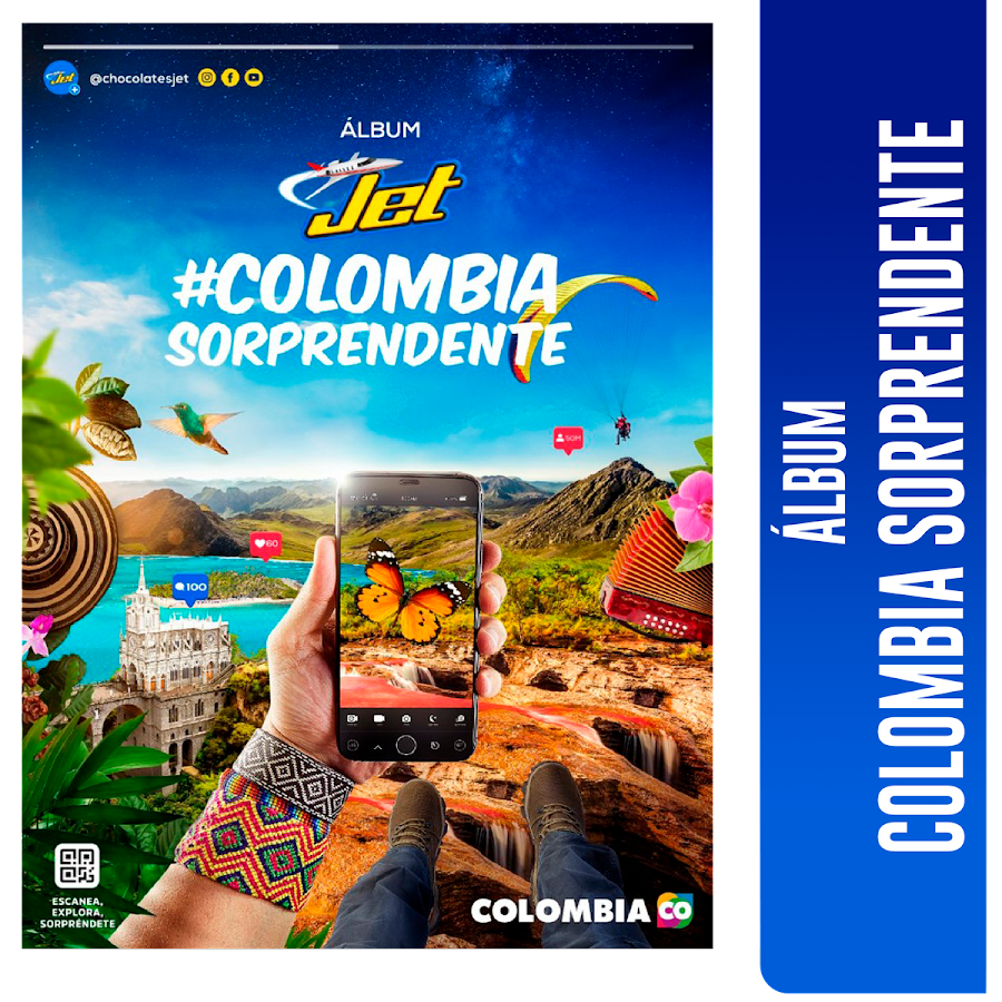 Album Jet Colombia Sorprendente x 1Und