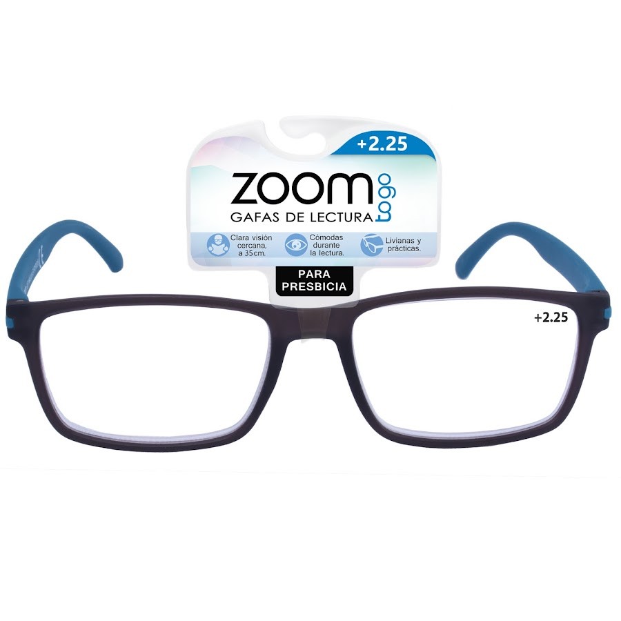 Gafas Zoom Togo Lectura Semiaro Metal 2 Aumento 2.25 X 1Und