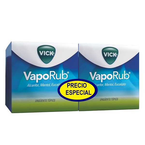 OFT Vick Vapo Rub Ungüento Tópico 2 Cajas x50gr