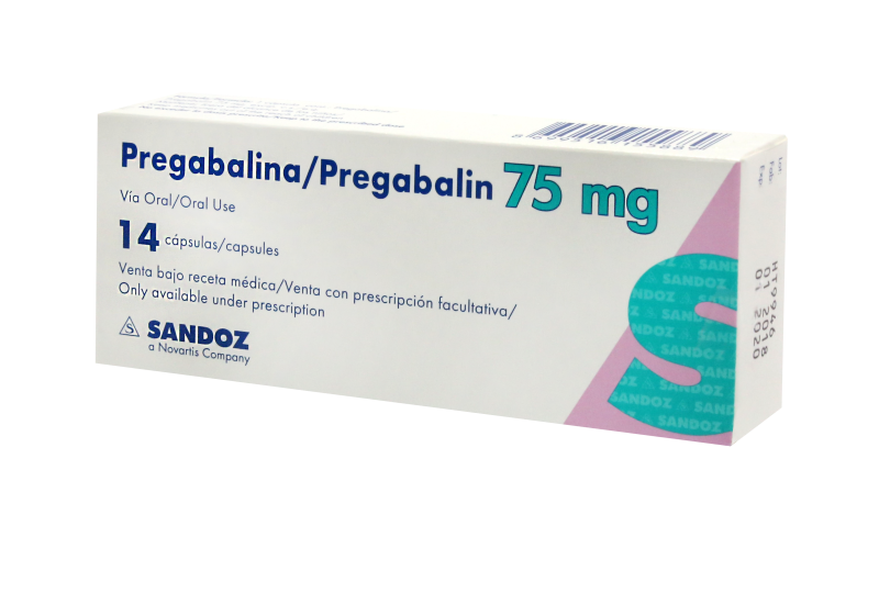 Pregabalina/Pregabalin 75Mg Sandoz Caja x 14 Capsulas