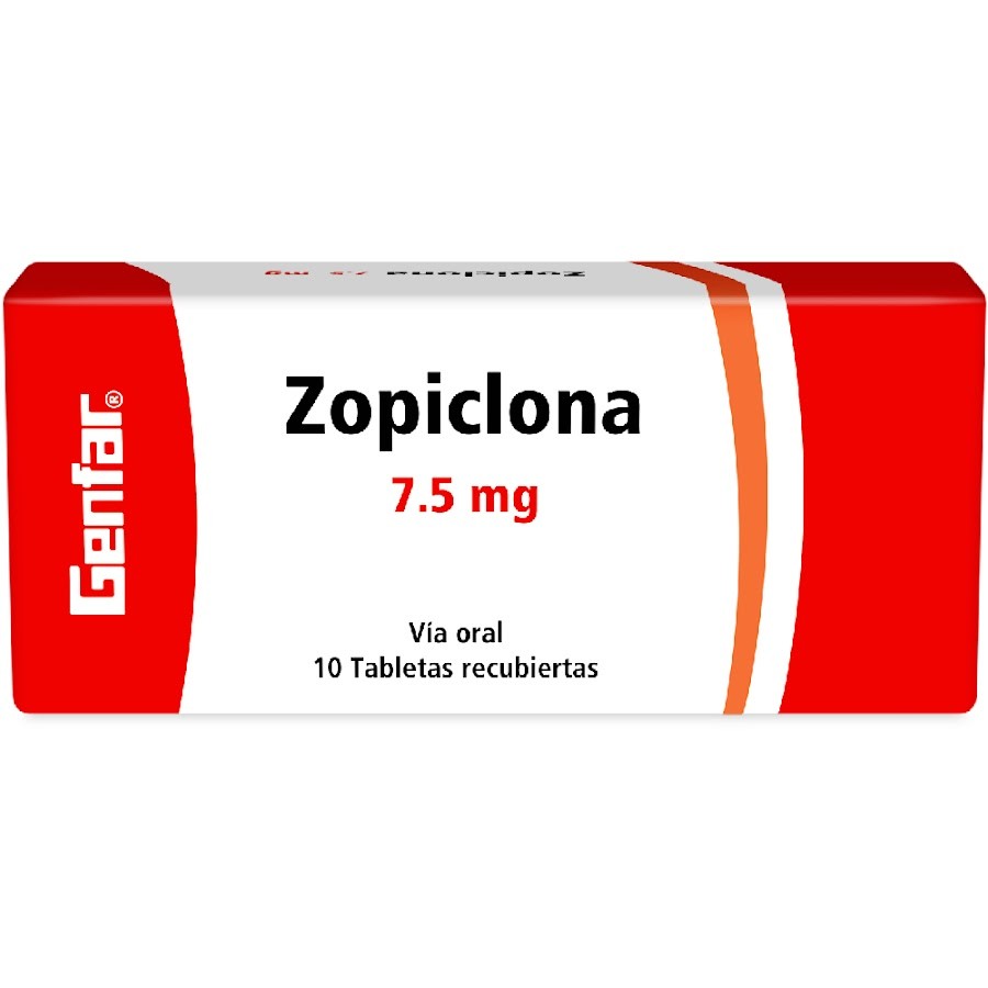Zopiclona Genfar 7.5Mg Tabletas Caja X10Tab.