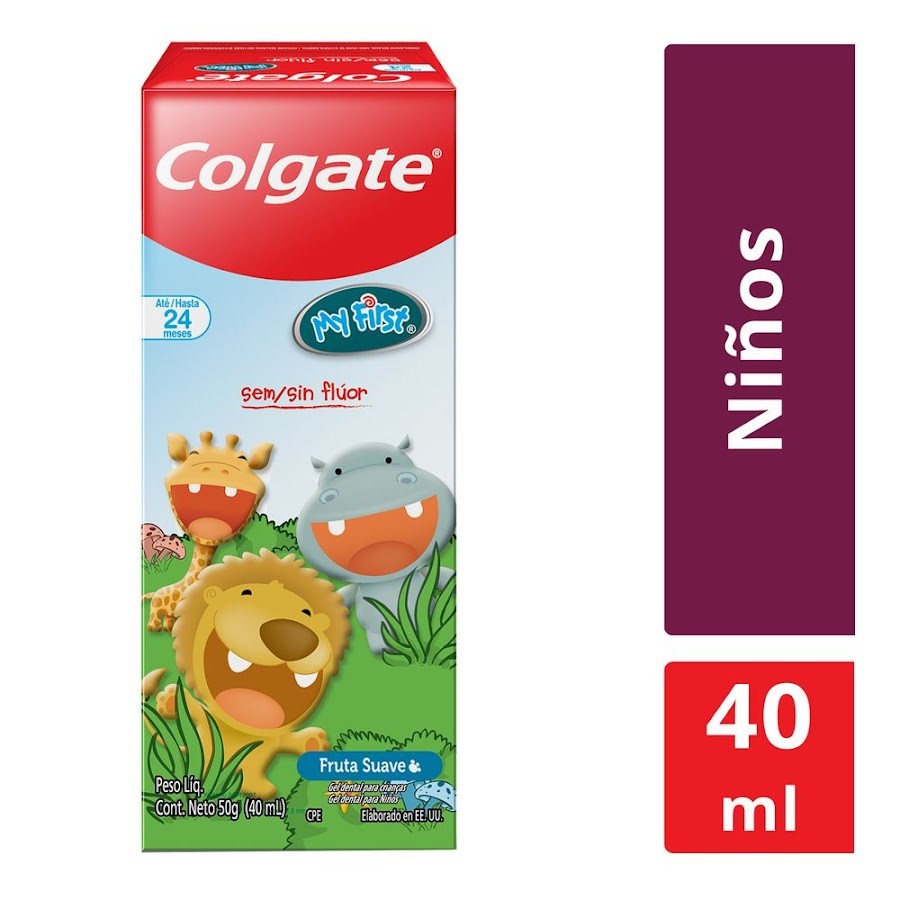 Crema Dental COLGATE Gel My First 0-2 Años Fruta Suave x40Ml
