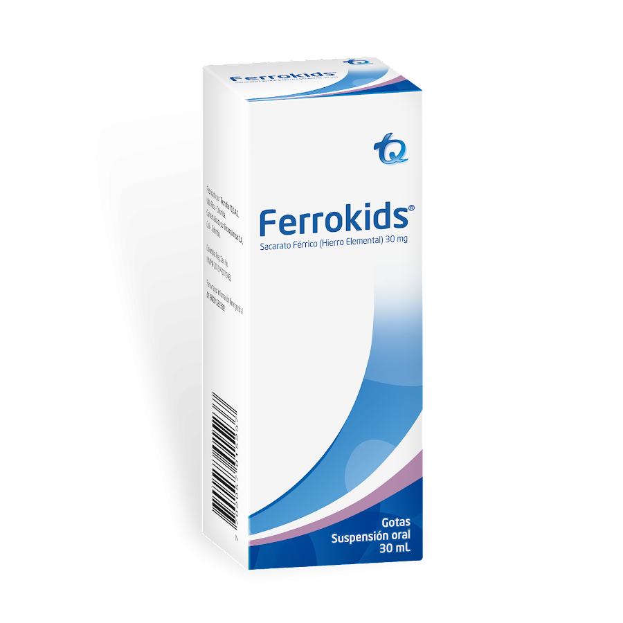 Ferrokids 30mg Sacarato Ferrico Gotas x 30ml
