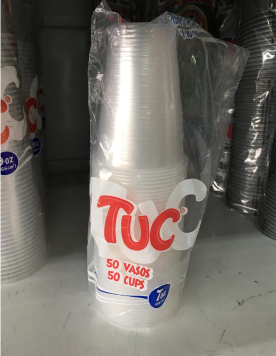 vaso transparente 7oz
