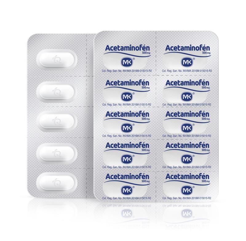 Fraccion Acetaminofen 500Mg Mk x 10Tab
