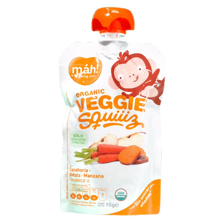 Compota Orgánica Máh Zanahoria Batata 90g