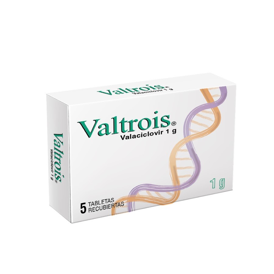 Valtrois Valaciclovir 1Gr Caja x 5Tab