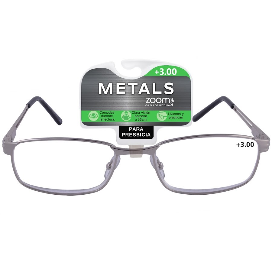Gafas Zoom Togo Lectura Metals 2 Aumento 3.00 X1Und.