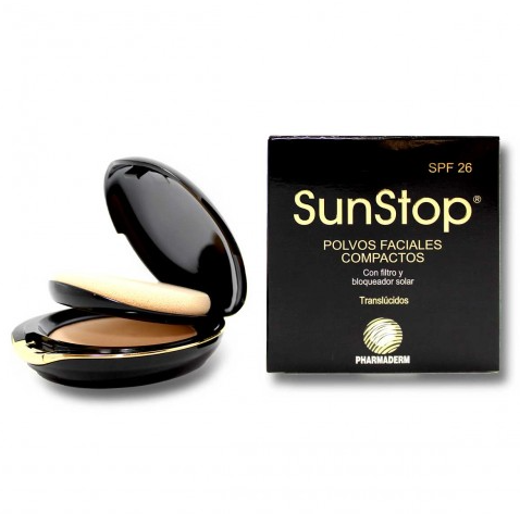 Polvo Sunstop Facial Compacto Traslucido x10gr