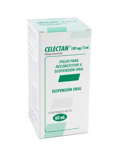 Celectan 100mg/5Ml. Suspensión Oral Frasco x60Ml. Farma Nitazoxanida