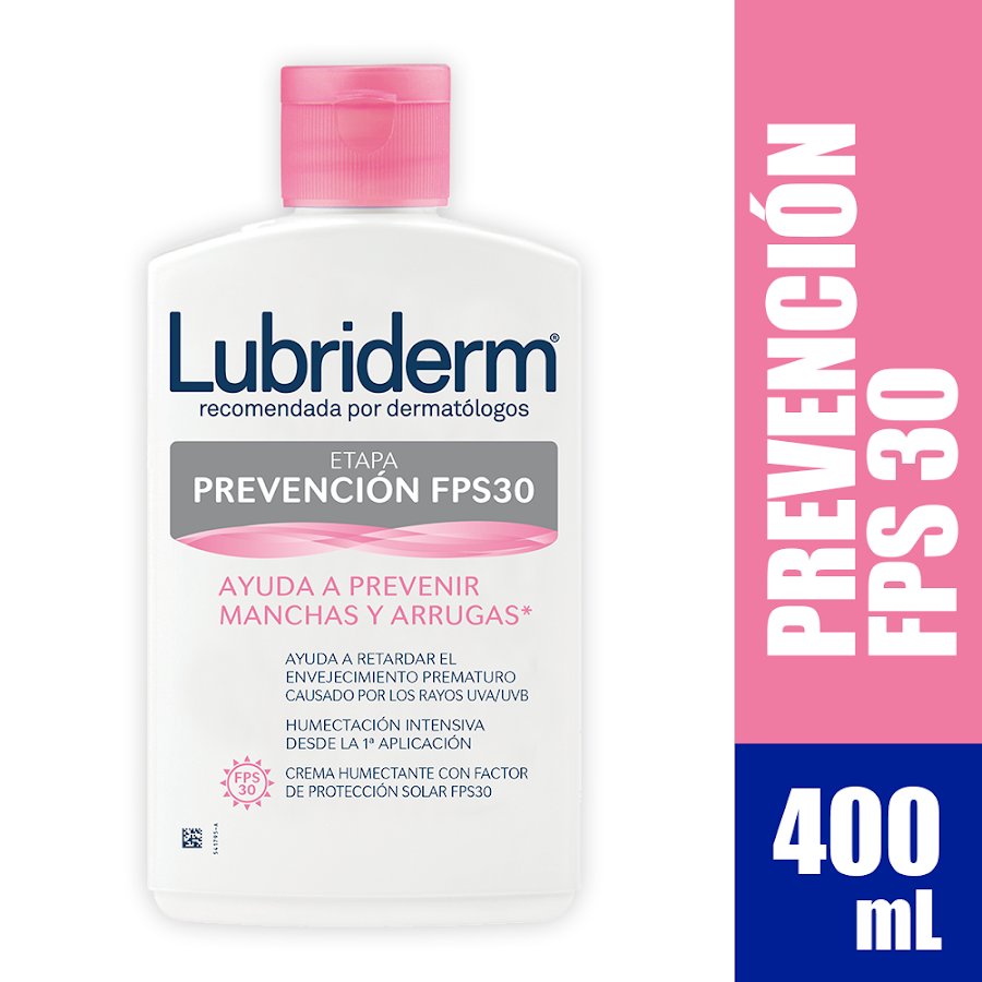 Crema Lubriderm Prevencion UV30 X 400ml