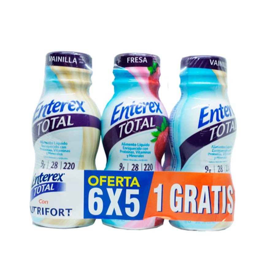 Enterex Total Pague 5 Lleve 6 Caja x 6 Sabores Surtidos