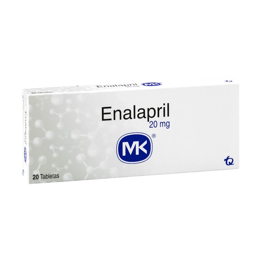Enalapril MK 20mg Tableta Caja x20Tab