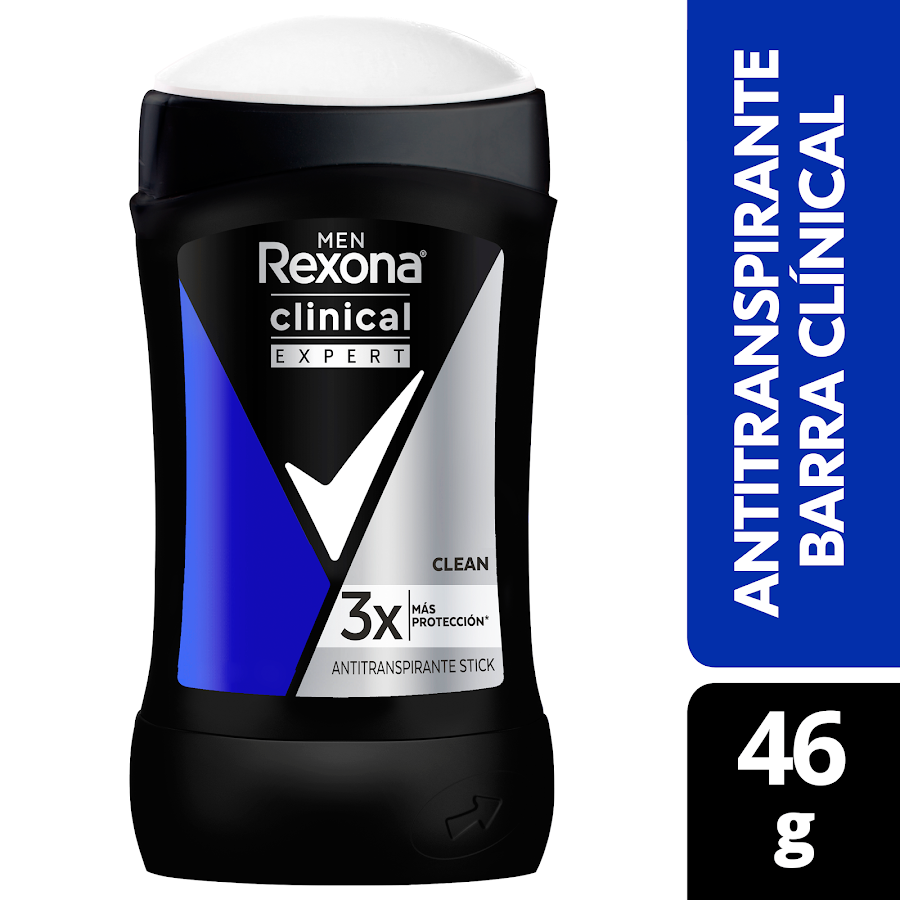 Antitranspirante En Barra REXONA Men Clinical Expert Clean x 46g