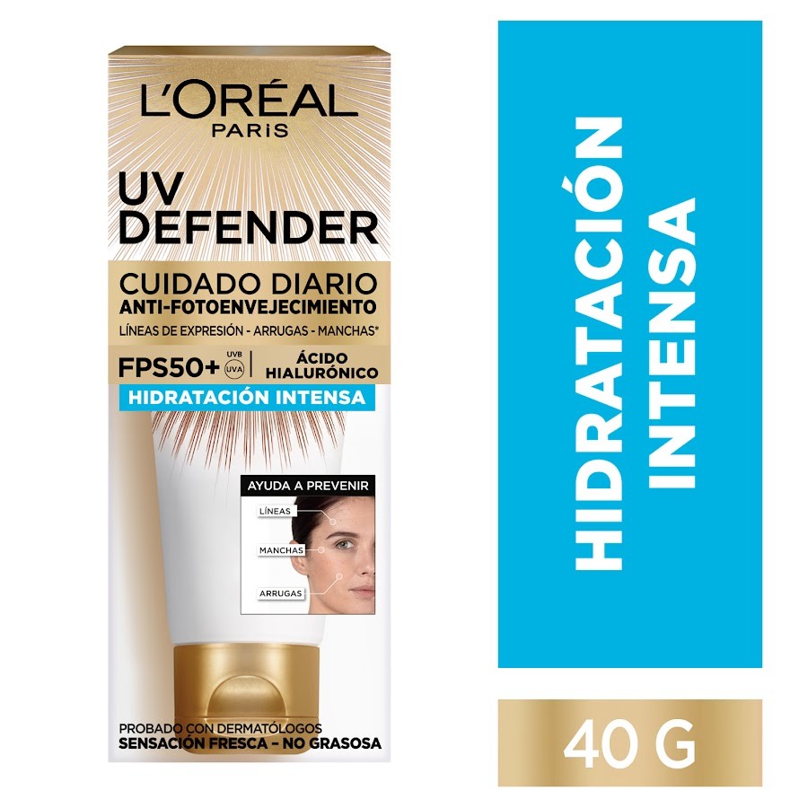 Crema UV Defender L'oréal Dermo Expertise Hidratanción