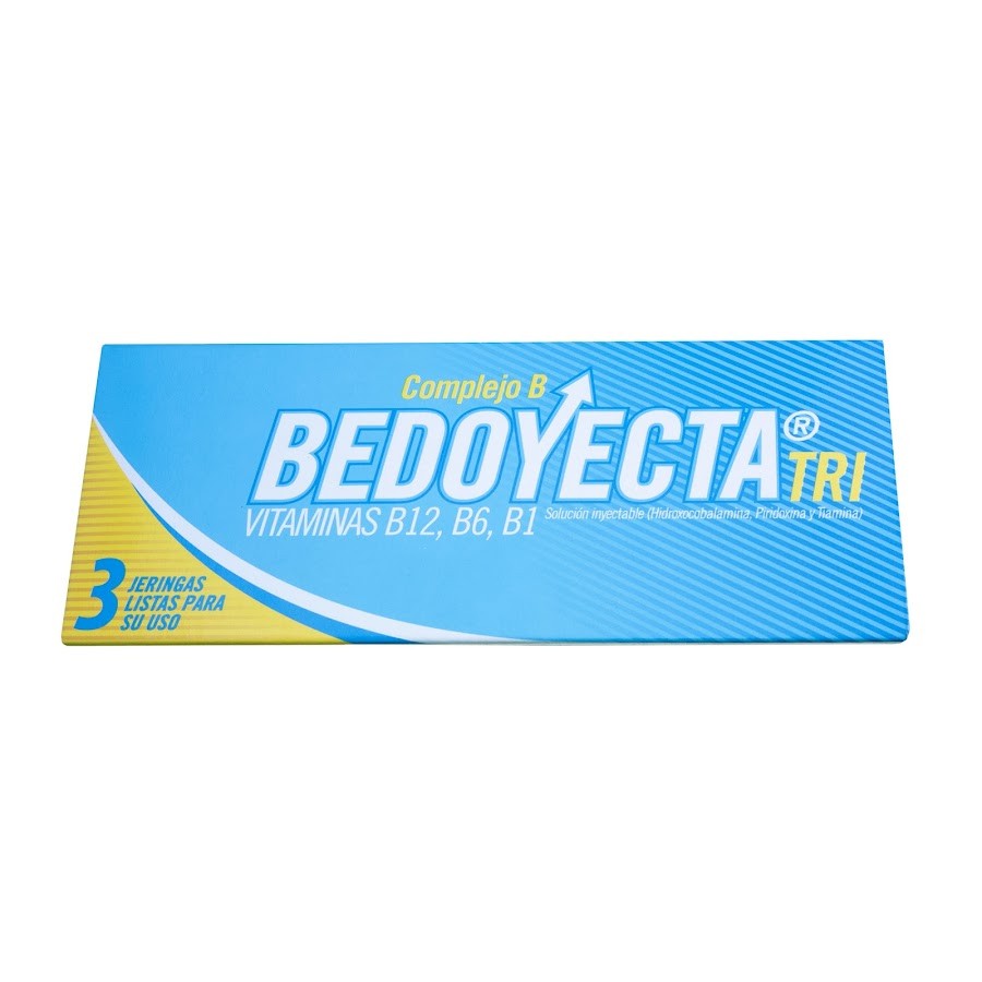 Bedoyecta Tri Solucion Inyectable Vitamina B12 B6 B1 Complejo B x 3 Ampolla