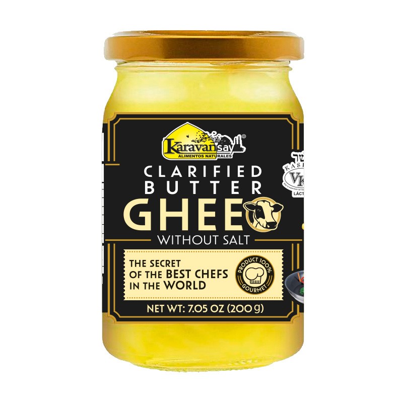 MANTEQUILLA KARAVANSAY GHEE CLARIFICADA  SIN SAL FCO X200G.